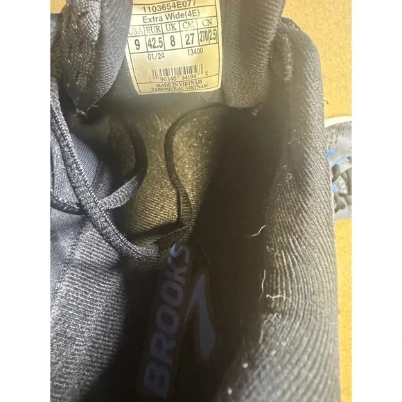 Brooks Addiction GTS 15 Men's Running Shoes Gray Blue Extra Wide 9‎ 2E